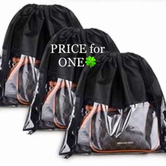 Dustbag (MED) clear front to see your beautiful bag etc.  Dustbag Only🍀 - Picture 1 of 6